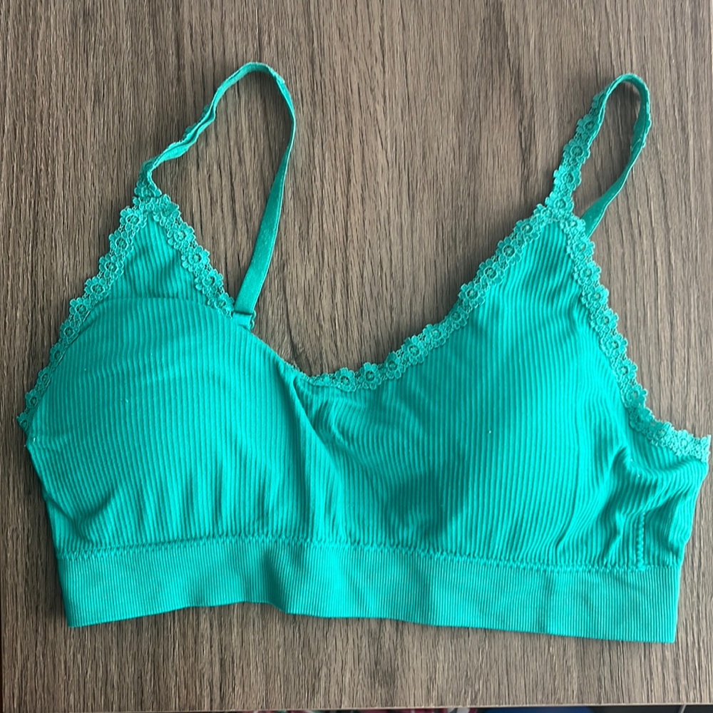 Green Padded Bralette